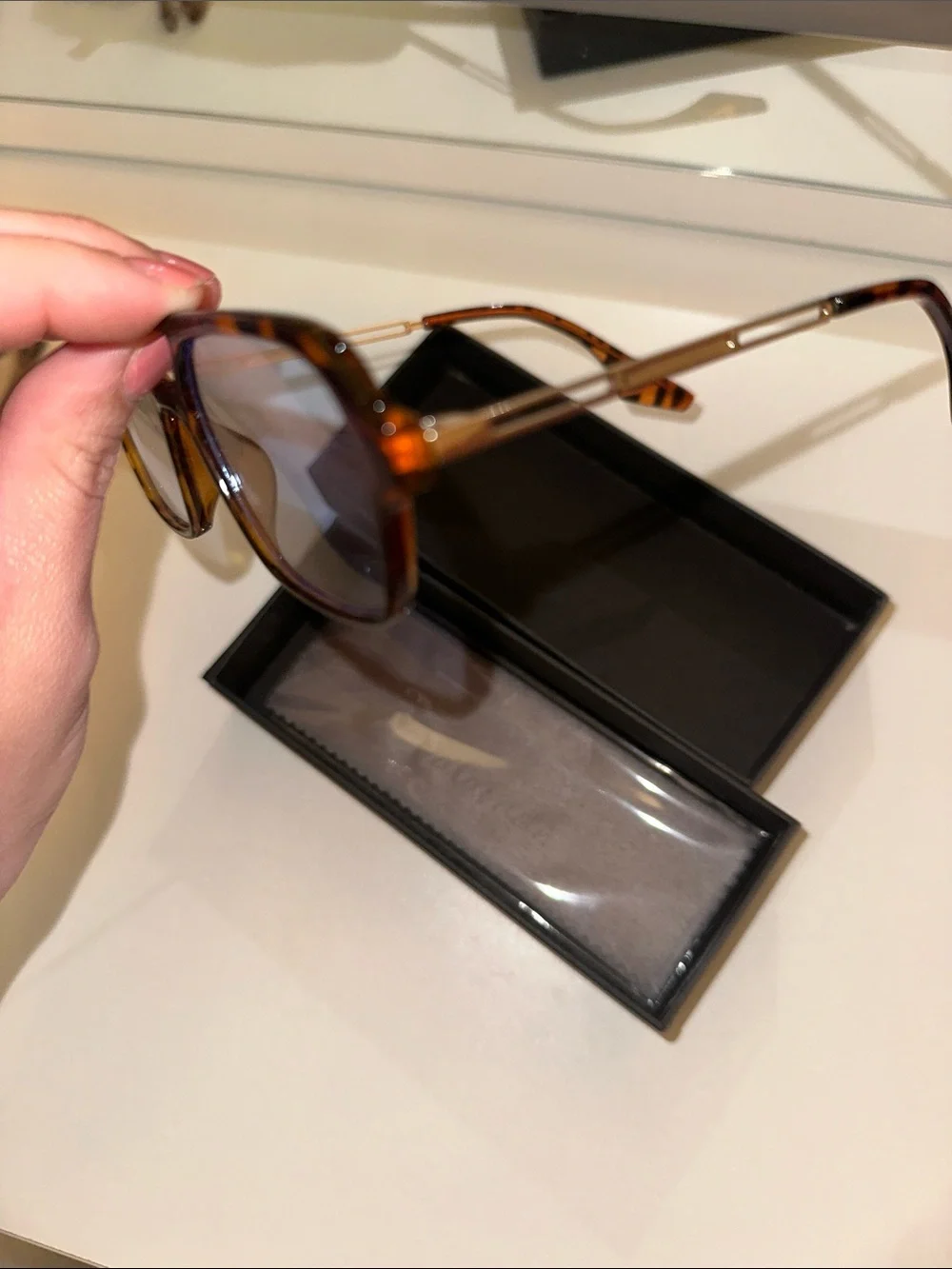 Blue lense sunglasses - WORN ONCE